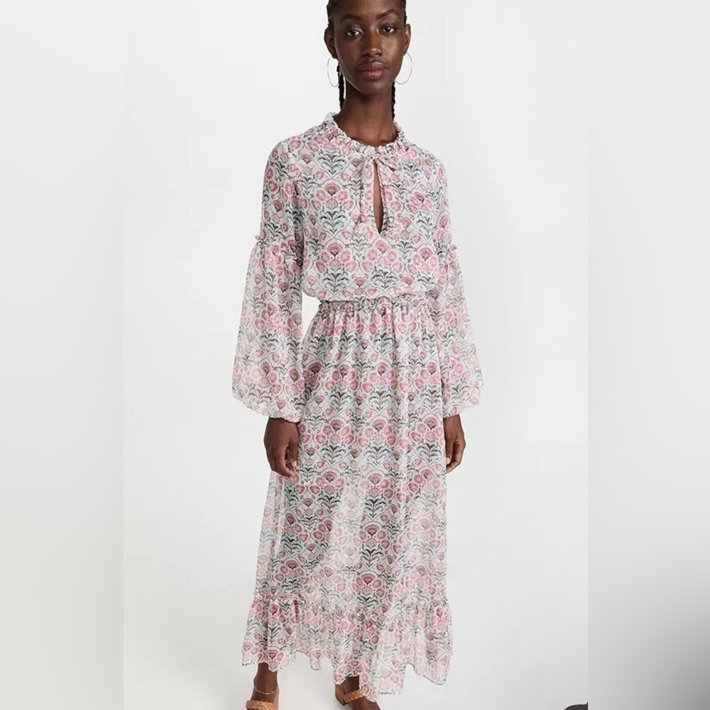 Misa Los Angeles Amata Maxi Dress In Somerset Stencil Size XS NWT